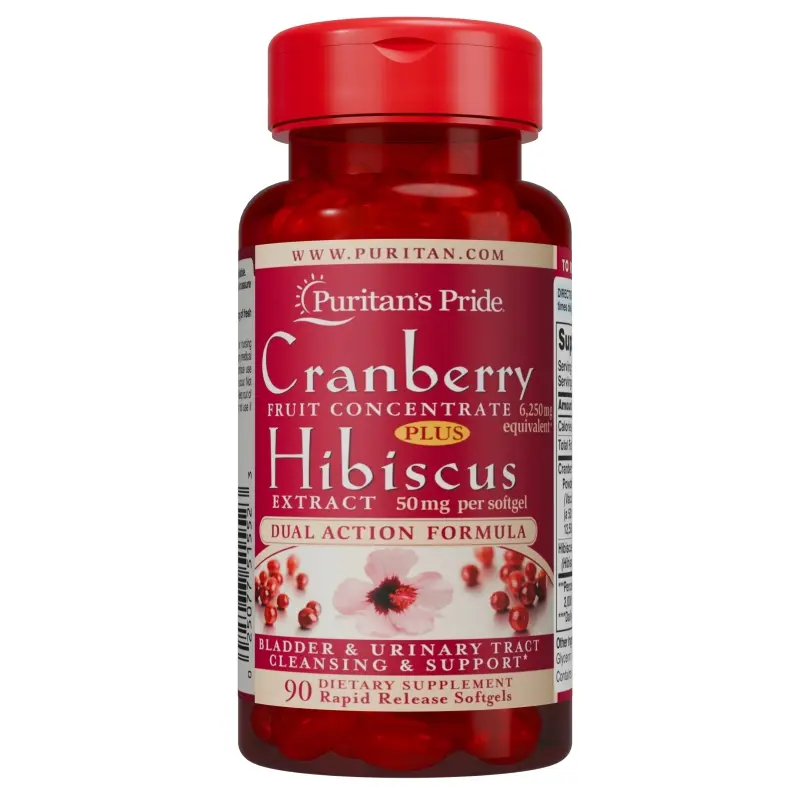 Puritan's Pride Cranberry Hibiscus Softgels WBG
